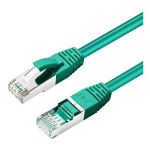 MicroConnect - CAT6A S/FTP 1.5m Green LSZH - Shielded netw�rkskabel LSZH - AWG26 CU