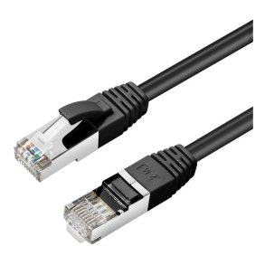 MicroConnect - CAT6A S/FTP 1.5m Black LSZH - Shielded netw�rkskabel LSZH - AWG26 CU