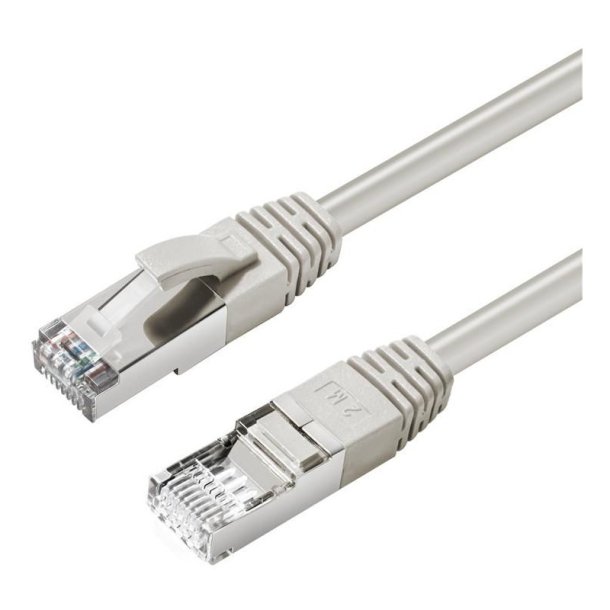 MicroConnect - CAT6A S/FTP 2m Grey LSZH - Shielded netw�rkskabel LSZH - AWG26 CU