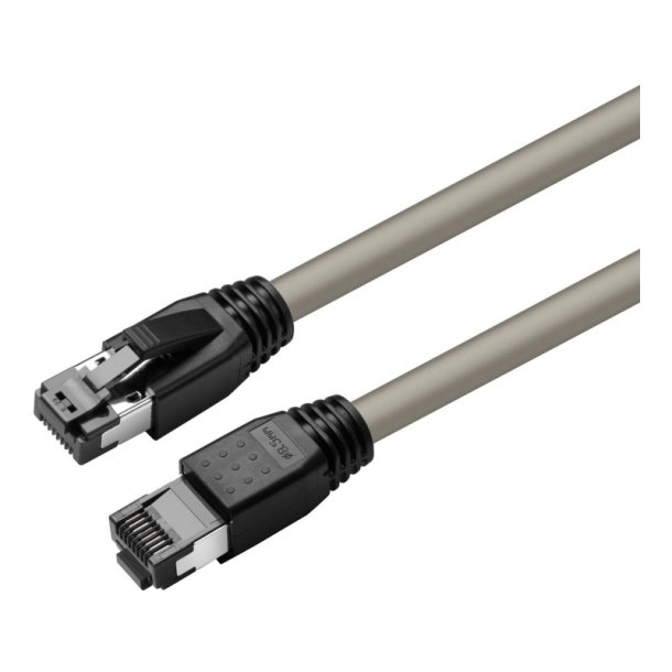 MicroConnect - CAT8.1 S/FTP 0,50m Grey LSZH - Shielded netw�rkskabel AWG 24