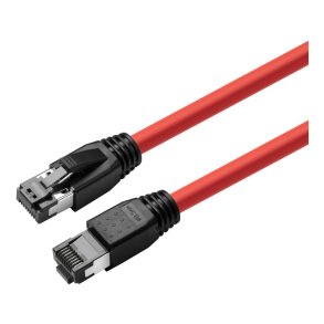 MicroConnect - CAT8.1 S/FTP 10m Red LSZH - Shielded netw�rkskabel AWG 24