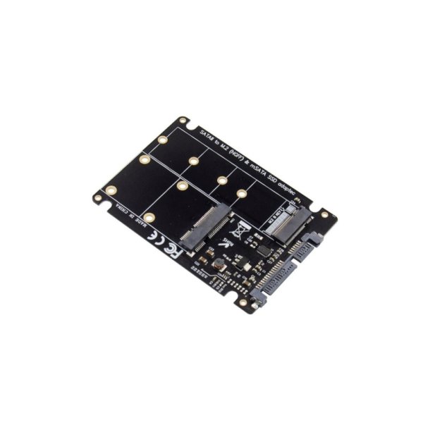 MicroConnect Interfacekort - 2,5" SATA til M.2 mSATA-adapter - Hovedchip: ASM1456 M.2 