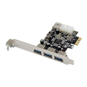 MicroConnect Interfacekort - 3+1-ports USB 3.0 PCIe-kort - Hovedchip: VL805 System 