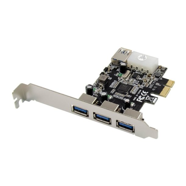 MicroConnect Interfacekort - 3+1-ports USB 3.0 PCIe-kort - Hovedchip: VL805 System 