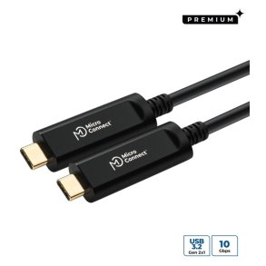 MicroConnect USB kabel - Premium Optic fiber USB-C 3.2 - Gen 2 cable 15m Provide 5V 