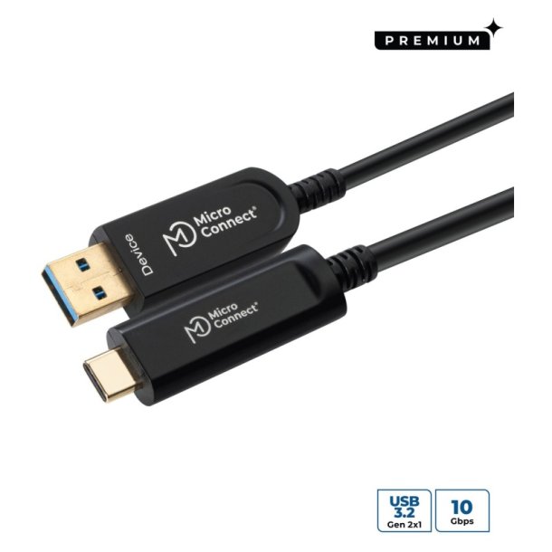 MicroConnect USB kabel - Premium Optic USB Cable 3.2 - Gen 2 A-C 5M 