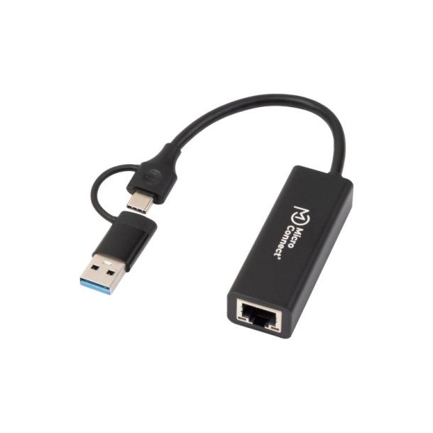 MicroConnect kabel adapter - Premium USB-C / A to RJ45 - network Gigabit 