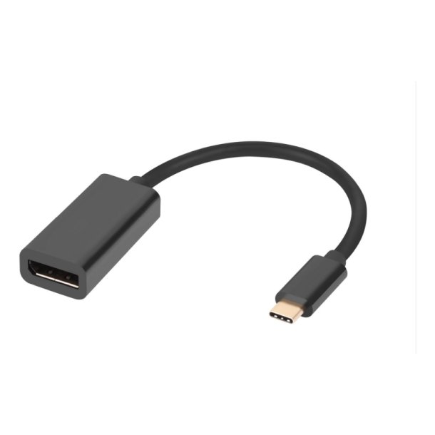 MicroConnect DisplayPort Adapter - USB-C til Displayport - sort 