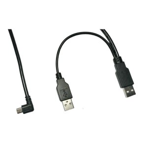 MicroConnect USB kabel - USB2.0 A male to USB2.0 A - male + Mini USB male splitter 