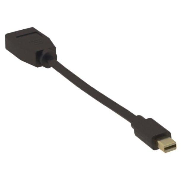 MicroConnect DisplayPort kabel - 4K Mini Displayport - DP M-F - 15cm DP 1.2sort Display 