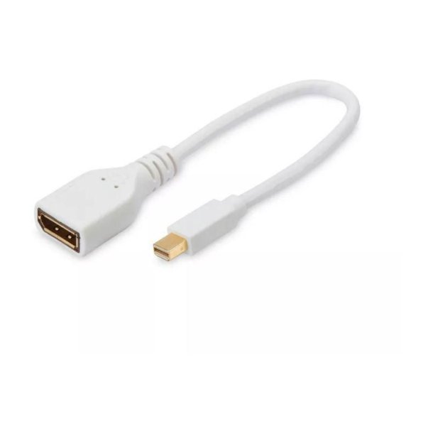 MicroConnect DisplayPort kabel - Mini Displayport - DP M-F 15cm - DP 1.2hvid