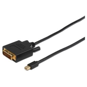 MicroConnect DisplayPort Adapter - Mini Displayport til DVI-D - kabel 1m Dual Link 24+1, 
