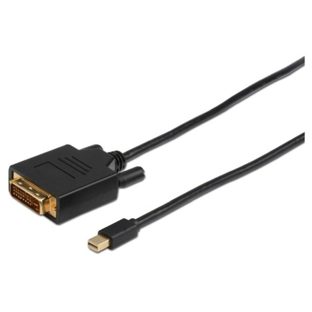 MicroConnect DisplayPort Adapter - Mini Displayport til DVI-D - kabel 1m Dual Link 24+1, 