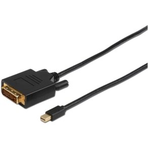 MicroConnect DisplayPort Adapter - Mini Displayport til DVI-D - kabel 2m Dual Link 24+1, 
