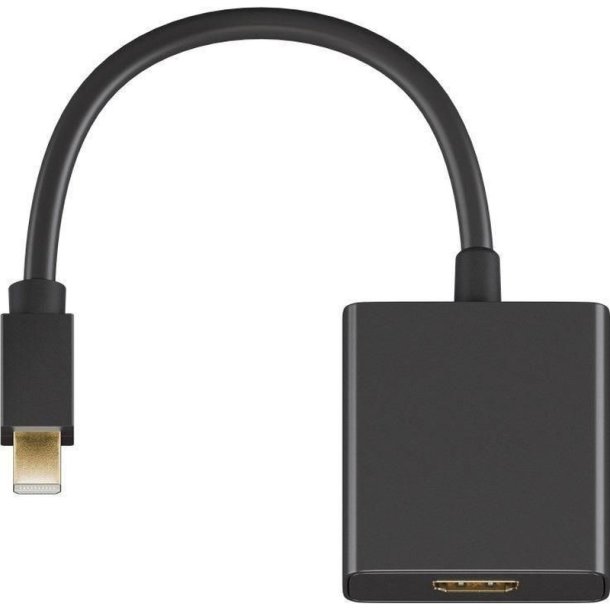 MicroConnect HDMI Adapter Mini Displayport-HDMI 1.2, M-F 15 cm, Black, with Audio