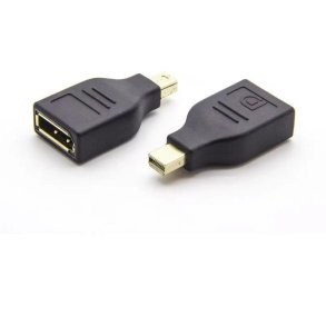 MicroConnect kabel adapter - Mini Displayport - DP M-F - DP 1.2 - sort, 