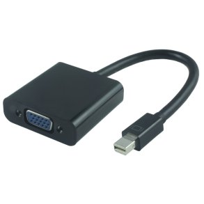MicroConnect DisplayPort Adapter - Active Mini DP - VGA Adaptor - Mini DP M - VGA Female, sort
