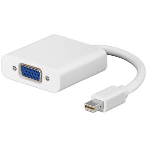 MicroConnect DisplayPort Adapter - Active Mini DP - VGA Adaptor - Mini DP M - VGA Female, White