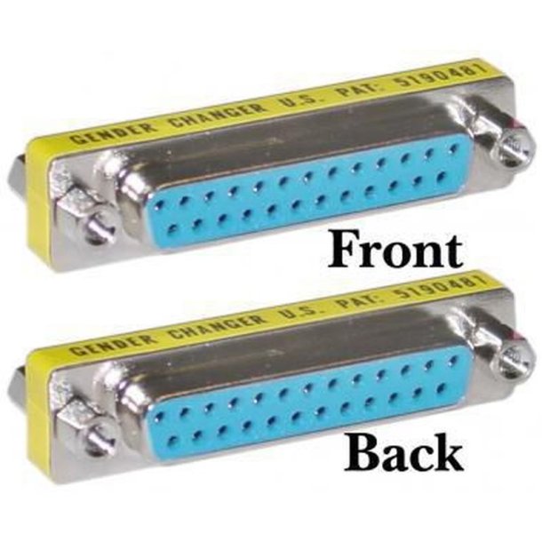 MicroConnect kabel adapter - Mini Gender DB25 F/F - DB25 hun to hun