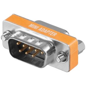 MicroConnect kabel adapter - Mini Gender DB9 M/F Null Modem - DB9 han to hun Bulk