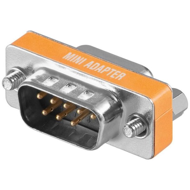MicroConnect kabel adapter - Mini Gender DB9 M/F Null Modem - DB9 han to hun Bulk