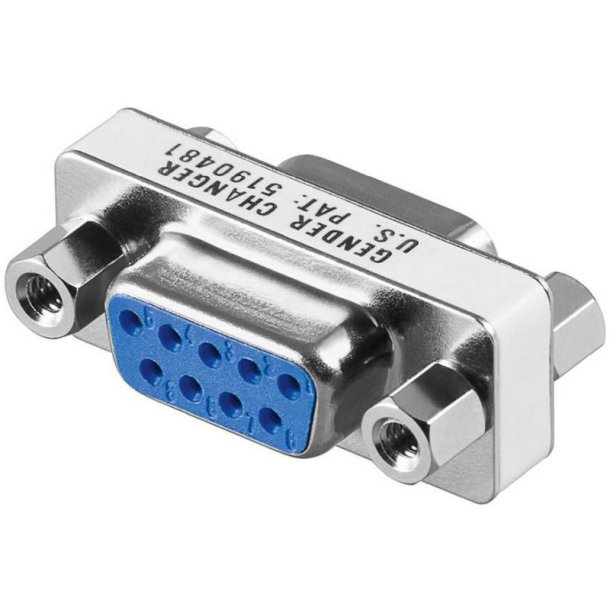 MicroConnect kabel adapter - RS232 Mini Gender changer DB9 - F/F DB9 hun to hun