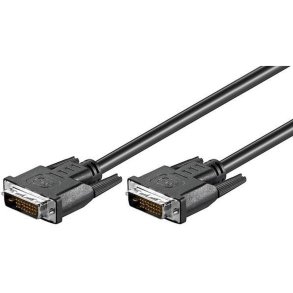 MicroConnect DVI kabel - DVI-D 24+1-pin 0,5m M-M sort - Full HD 1080p, Dual Link