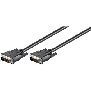 MicroConnect DVI kabel - Full HD DVI-D , 2 meter - DVI-D 18+1-pin M-M sort