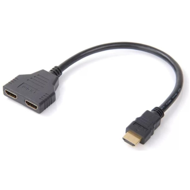 MicroConnect HDMI Y-Splitter Cable type A -2xtype A, M/F, 0.2m,