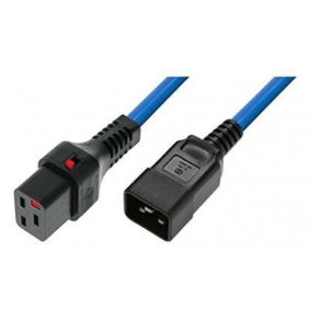 MicroConnect Powercord C19 IEC Lock - C20 bl� 3m - PC1376C19 