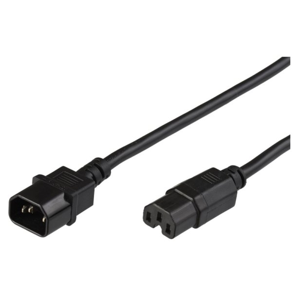 MicroConnect Jumper Cable C14 - C15 3m sort