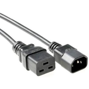 MicroConnect Power Cord C19-C14 0.5m sort Extension Cable10A/250V