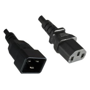 MicroConnect PowerCord C13-C20 0.5M sort IEC 60320-C13 to C20 - sort
