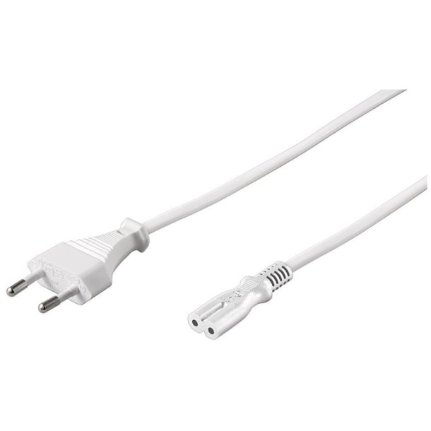 MicroConnect Power Cord Notebook 0.5m hvid