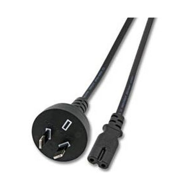MicroConnect Australia to C7 Power Cord 1.8m - sort H03VV 2G 0.75 mm&sup2;
