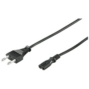 MicroConnect Power Cord Notebook 5m sort sort - 2.5A - 250V