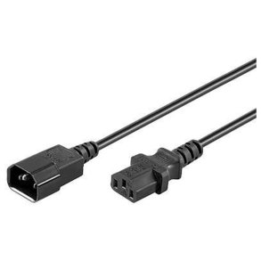 MicroConnect Power Cord C13 - C14 7m sort Extension Cable10A/250V