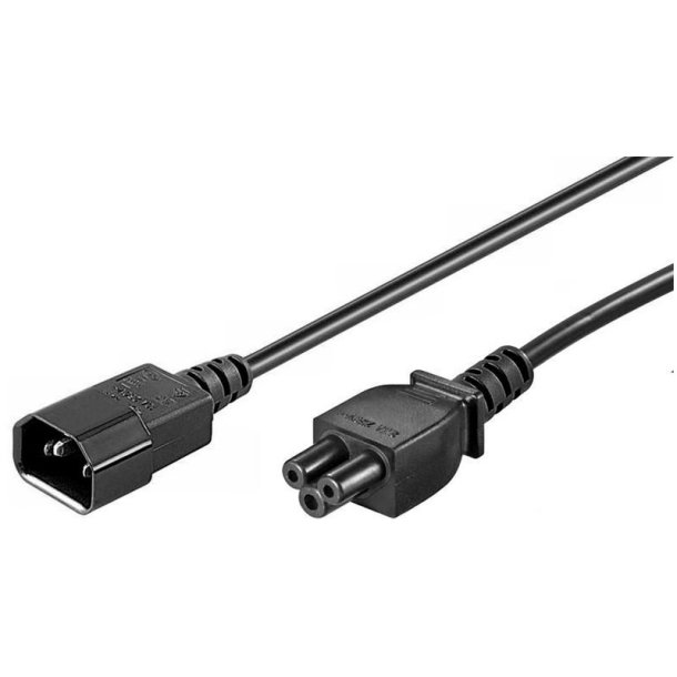 MicroConnect Power Cord C5 - C14 1m sort