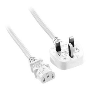 MicroConnect Power Cord UK Type G - C13 2M hvid UK Type G - BS 1363