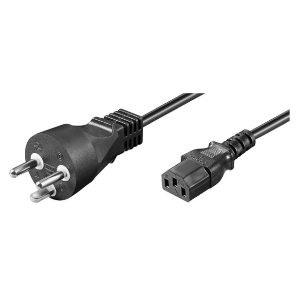 MicroConnect PowerCord DK 10m IEC320 sort