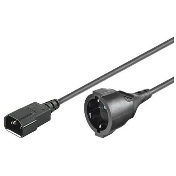 MicroConnect Power Cord C14 -Schuko M-F 2m 2m. 3Gx1MM2 - 10/16A 250V