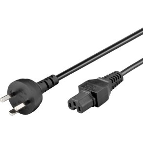 MicroConnect Power Cord DK EDB to C15 1.8m DK IEC 320 EDB to C15 sort