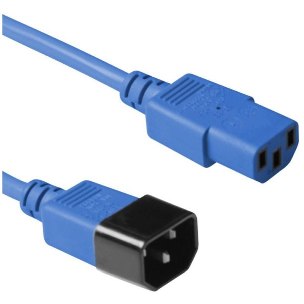 MicroConnect bl� power cable C14 to C13 - 18M 