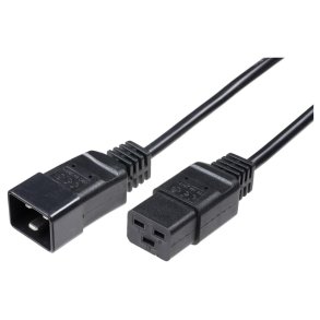 MicroConnect Power Cord C19 - C20 16A 2m sort