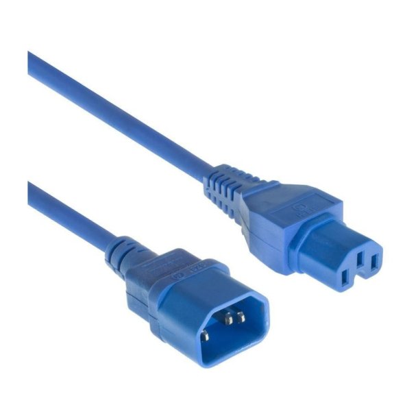 MicroConnect bl� power cable C14 to C15 - 18M 