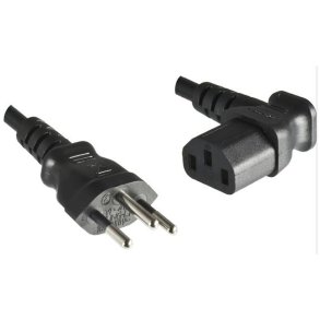 MicroConnect Power Cord Swiss - C13 90&deg;1.8m Swiss Type J to angled C13