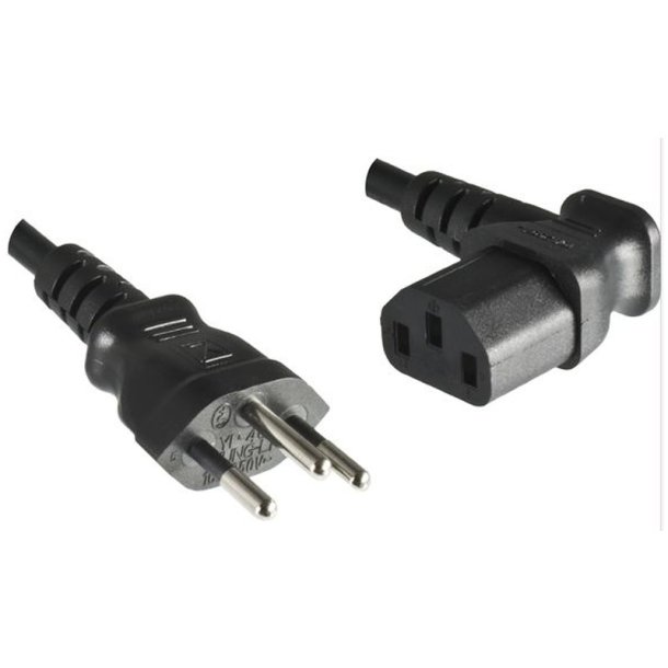 MicroConnect Power Cord Swiss - C13 90&deg;1.8m Swiss Type J to angled C13