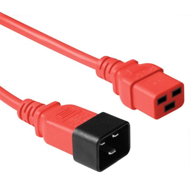 MicroConnect r�d power cable C20 to C19 - 18M 