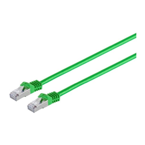 MicroConnect - CAT7 S/FTP Netv�rkskabel 5m - Green AWG 26 CU