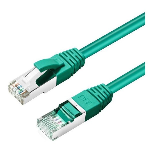 MicroConnect - S/FTP CAT6 10m Green LSZH - PiMF (Pairs in metal foil) - 4x2xAWG 27 CU